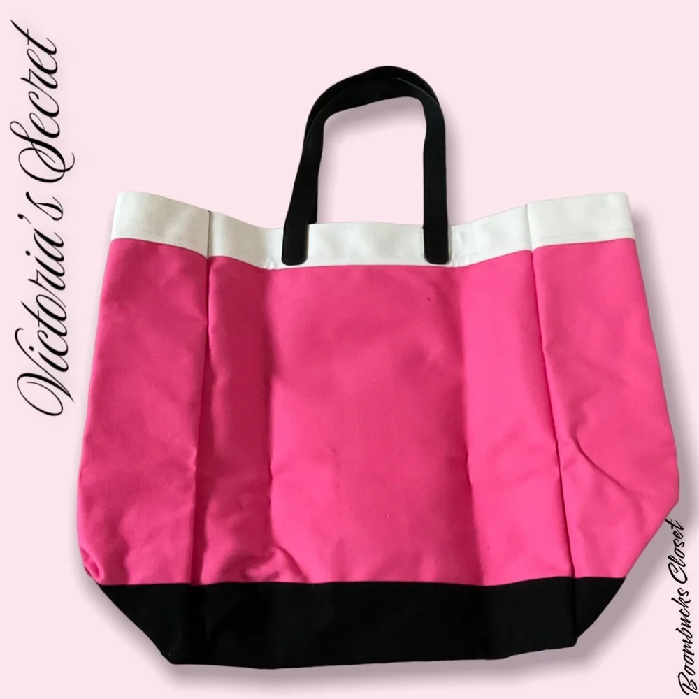 New Victoria’s Secret Extra Large Travel Tote Canvas waterproof tote 21”x 17.5”